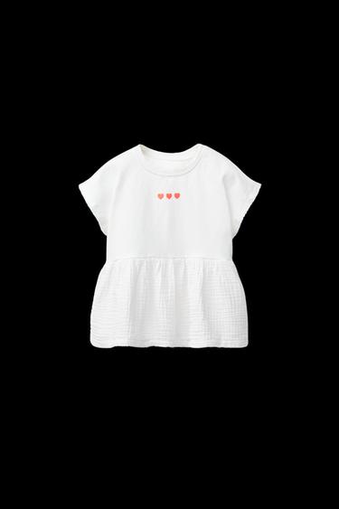 EMBROIDERED TEXTURED BLOUSE - White by Zara - Image 0