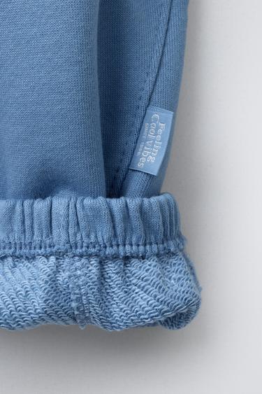 PANTALON DE JOGGING ÉTIQUETTE - Bleu clair de Zara - Image 3