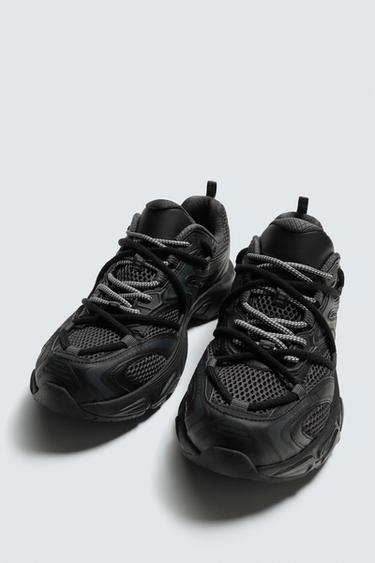 CHUNKY SOLE TRAINERS - Black by Zara - Image 4