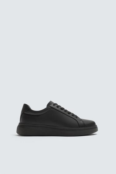 Zara MONOCHROME CHUNKY SNEAKERS - Black