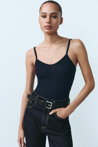 ТОП НА БРЕТЕЛЯХ — СИНИЙ от Zara — изображение 0