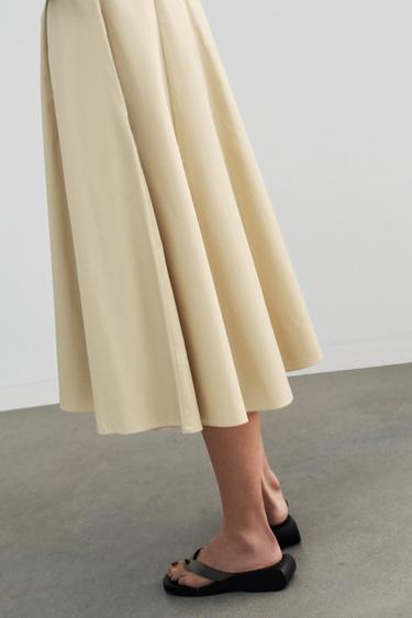 TRENCH COAT MIDI DRESS - Biscuit by Zara - Image 5