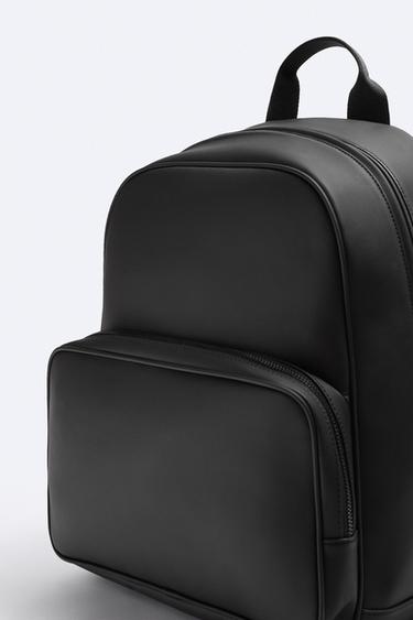 black leather backpack malaysia Summer Hush Puppies Black James Leather Backpack -