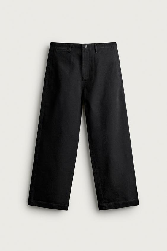 PANTALÓN CHINO STRAIGHT FIT - Marino de Zara - Imagen 0