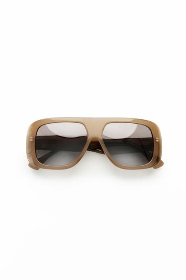 SHIELD SUNGLASSES - Brown / Taupe by Zara