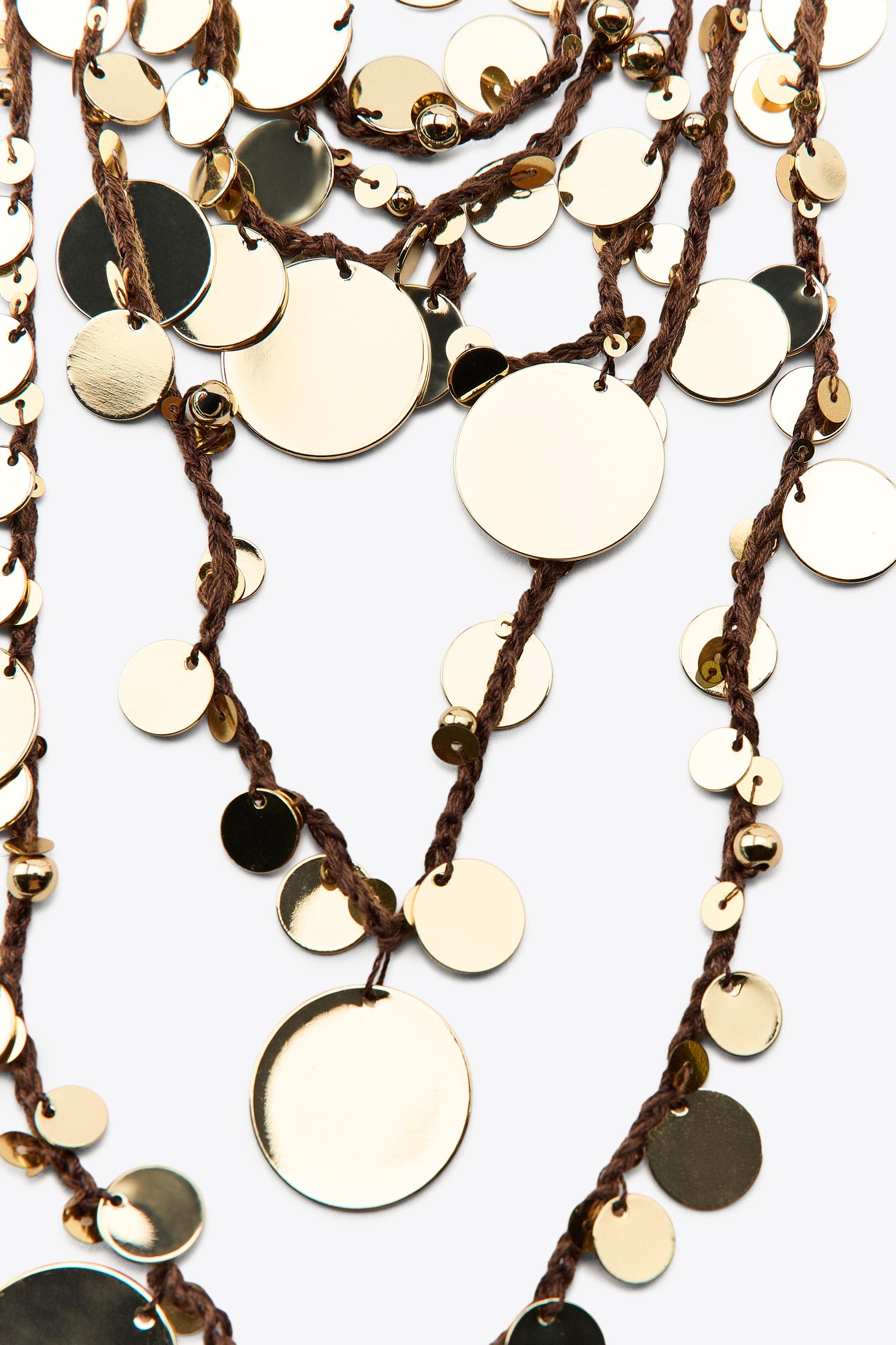 COLLIER CASCADE CORDONS PIÈCES