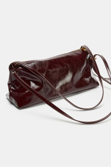 SHOULDER BAG WITH BUCKLE DETAIL - Brown by Zara - Image 3
