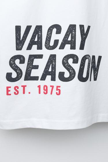 SLOGAN PRINT T-SHIRT - White by Zara - Image 3