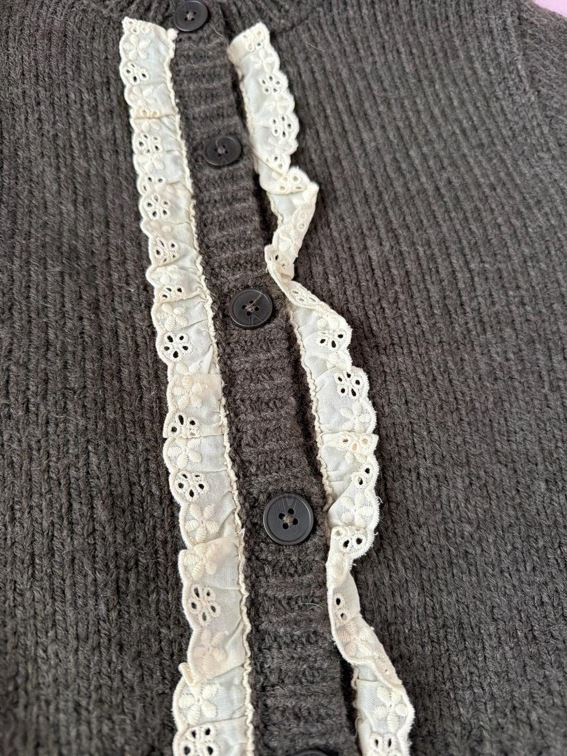 LACE KNIT CARDIGAN - Image 2