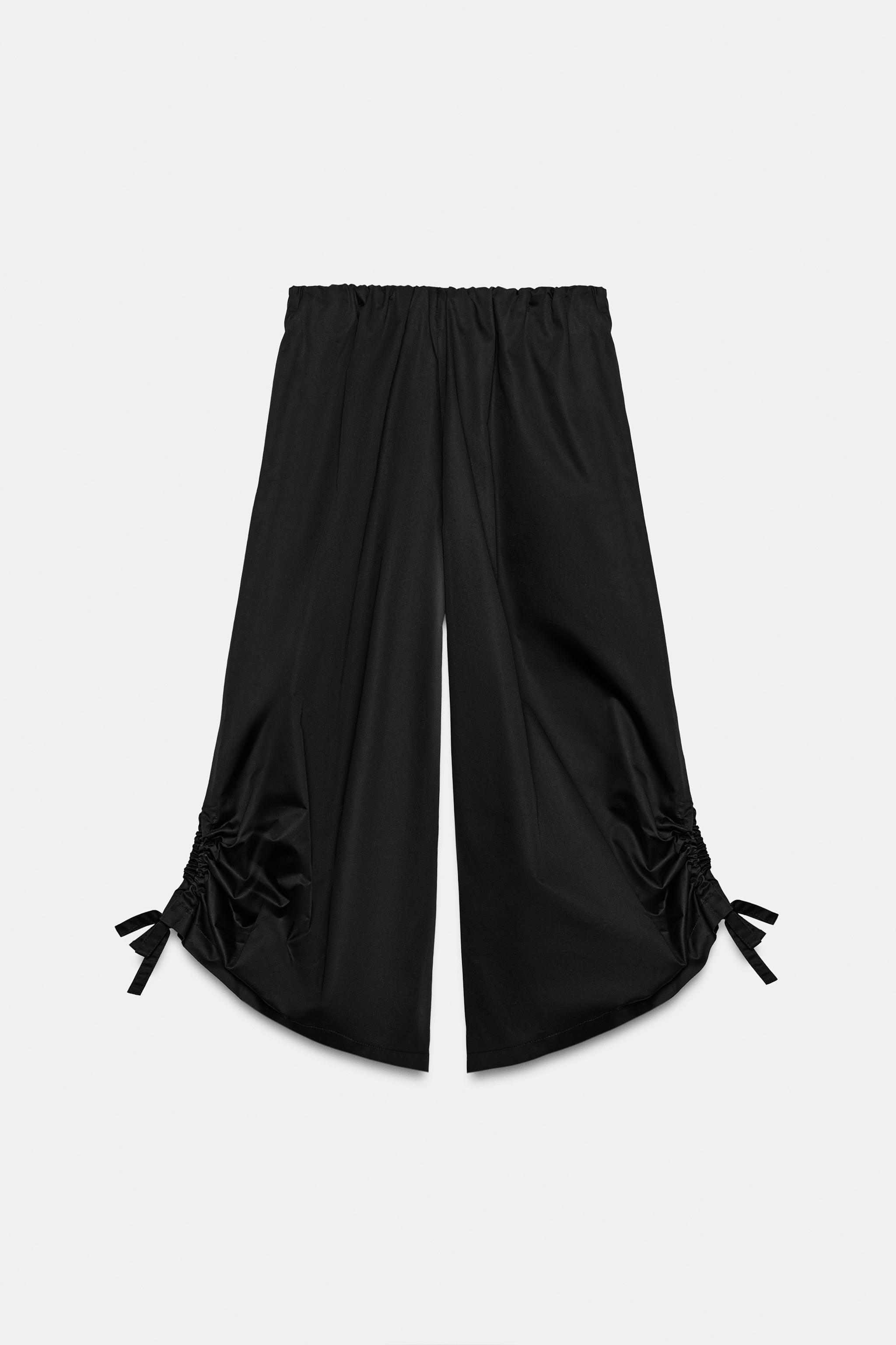 ADJUSTABLE HEM CULOTTE PANTS