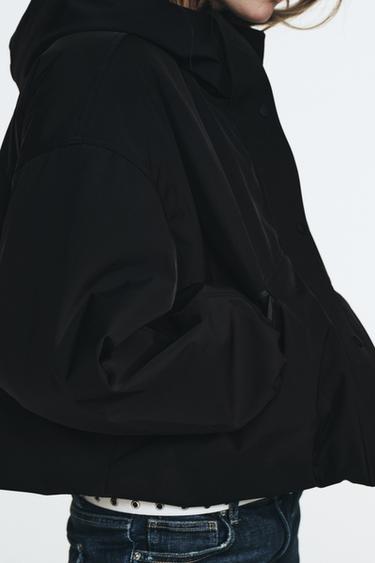 VESTE REMBOURRÉE COUPE-VENT ET DÉPERLANTE - Noir de Zara - Image 3