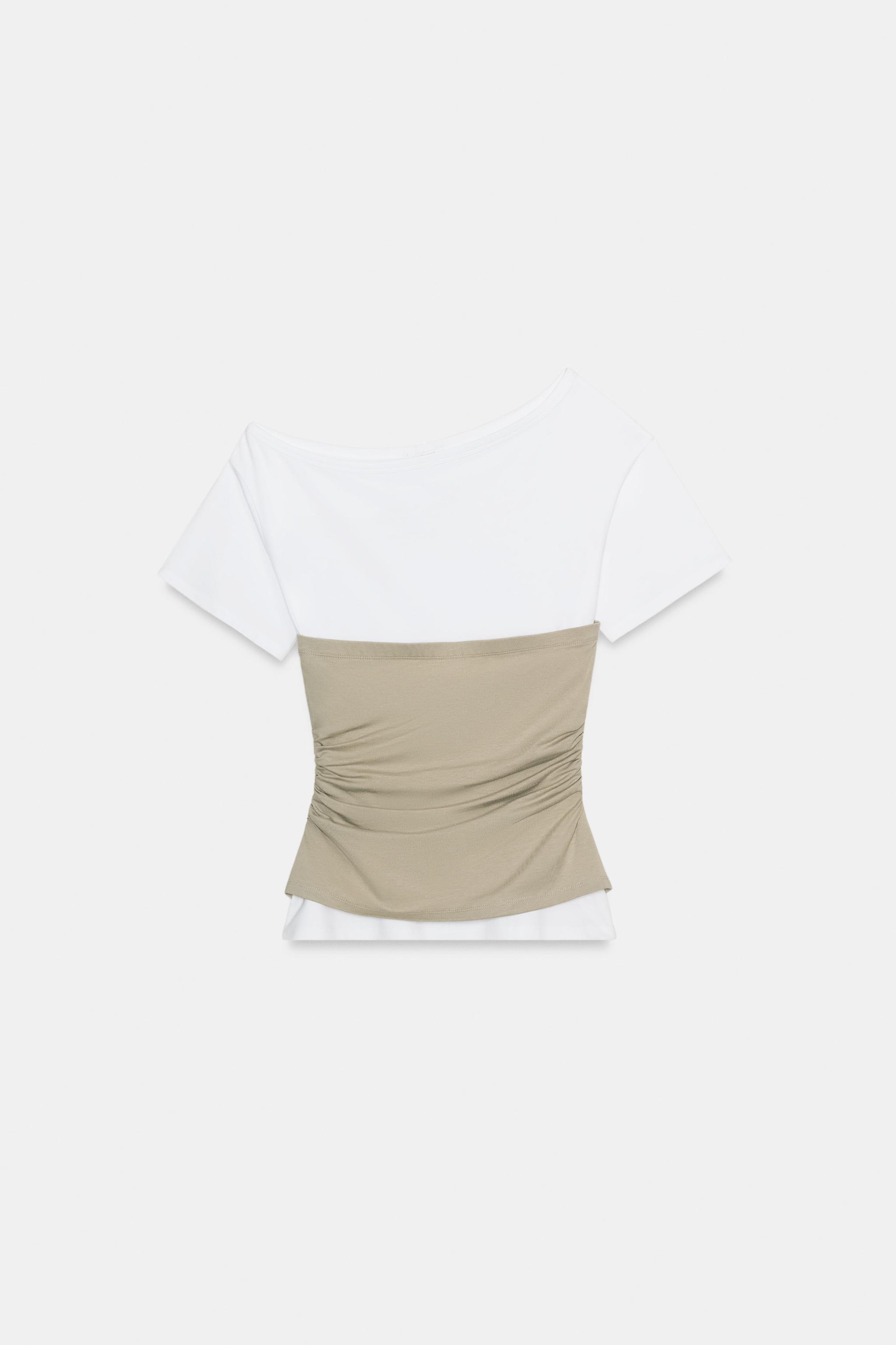 TOP ASYMÉTRIQUE À PLIS