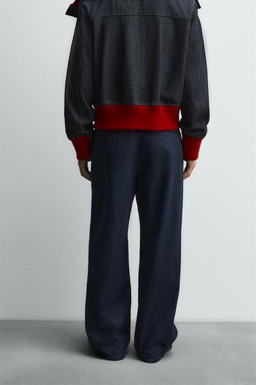 WIDE-LEG DENIM TROUSERS HARRY LAMBERT FOR ZARA X DISNEY - Navy blue by Zara - Image 2