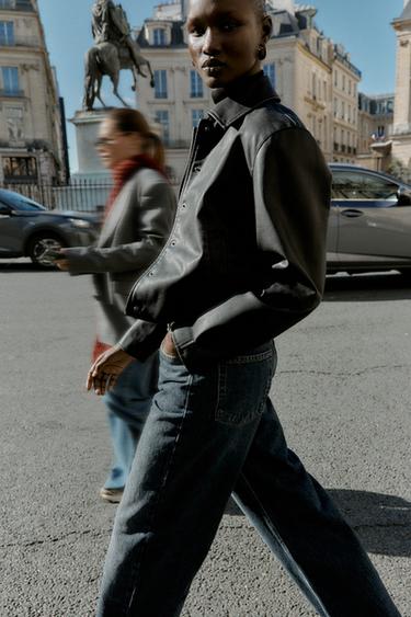 FAUX LEATHER JACKET - Black by Zara - Image 2