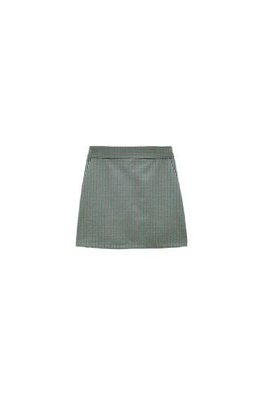 CHECKED BERMUDA SKORT