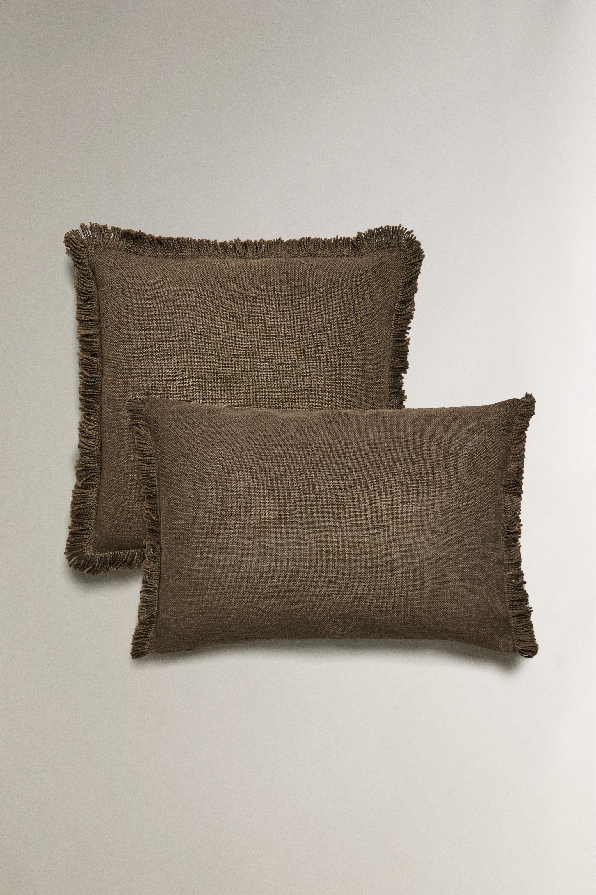 HOUSSE DE COUSSIN FRANGES