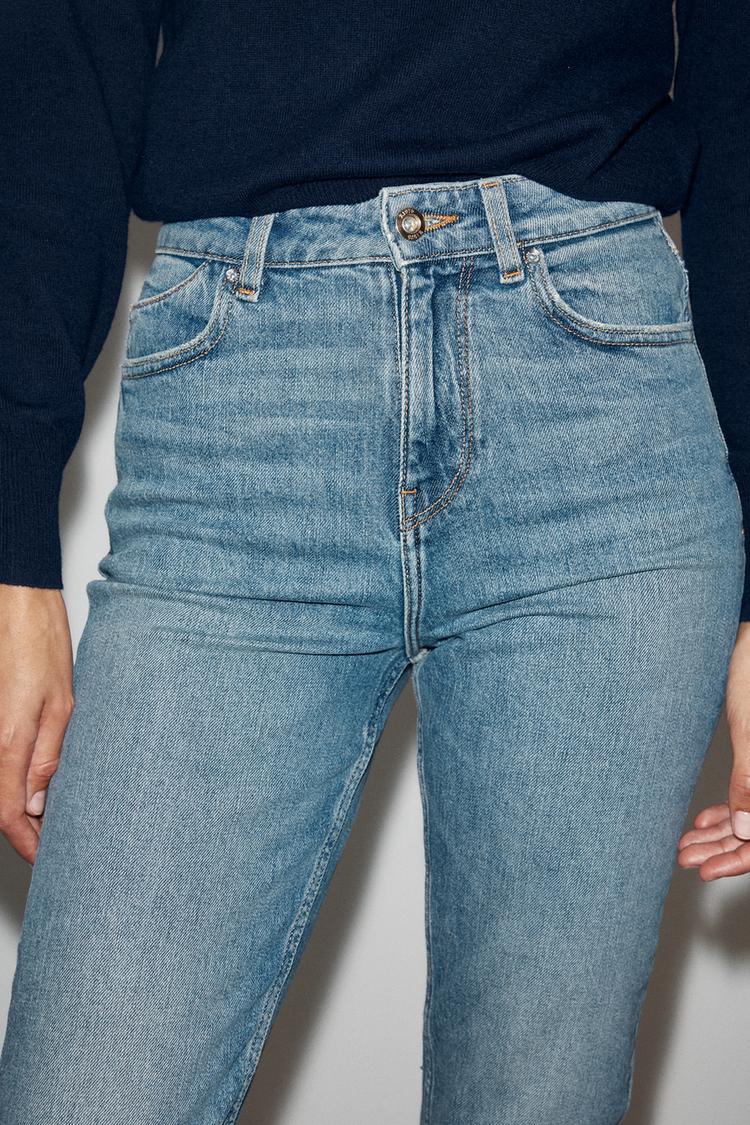 Jeans de tiro alto corte mom Z1975 5
