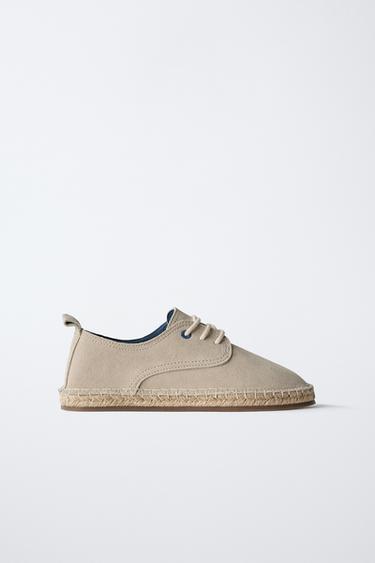 DERBYS JUTE CUIR ÉDITION LIMITÉE - Gris argent de Zara - Image 0