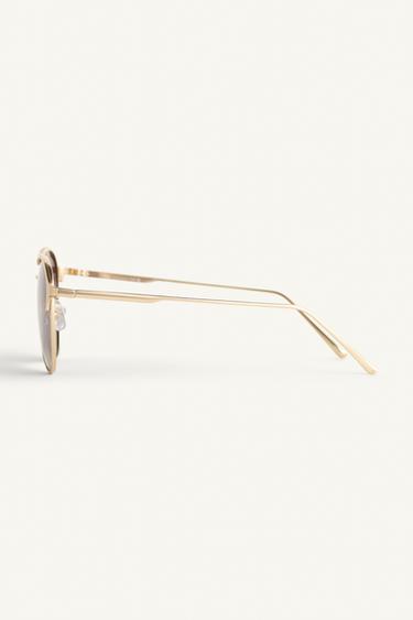 LIMITED EDITION AVIATOR SUNGLASSES - Gold by Zara - Image 5