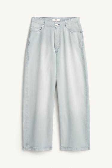 Zara LIMITED EDITION STRAIGHT LEG JEANS - Light blue