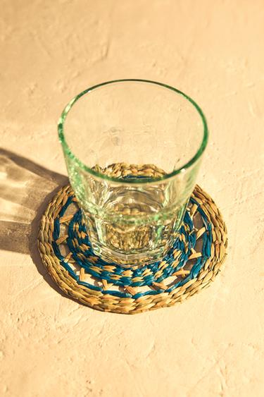PACK OF SEAGRASS COASTERS (PACK OF 4) - Blue by Zara - Image 5