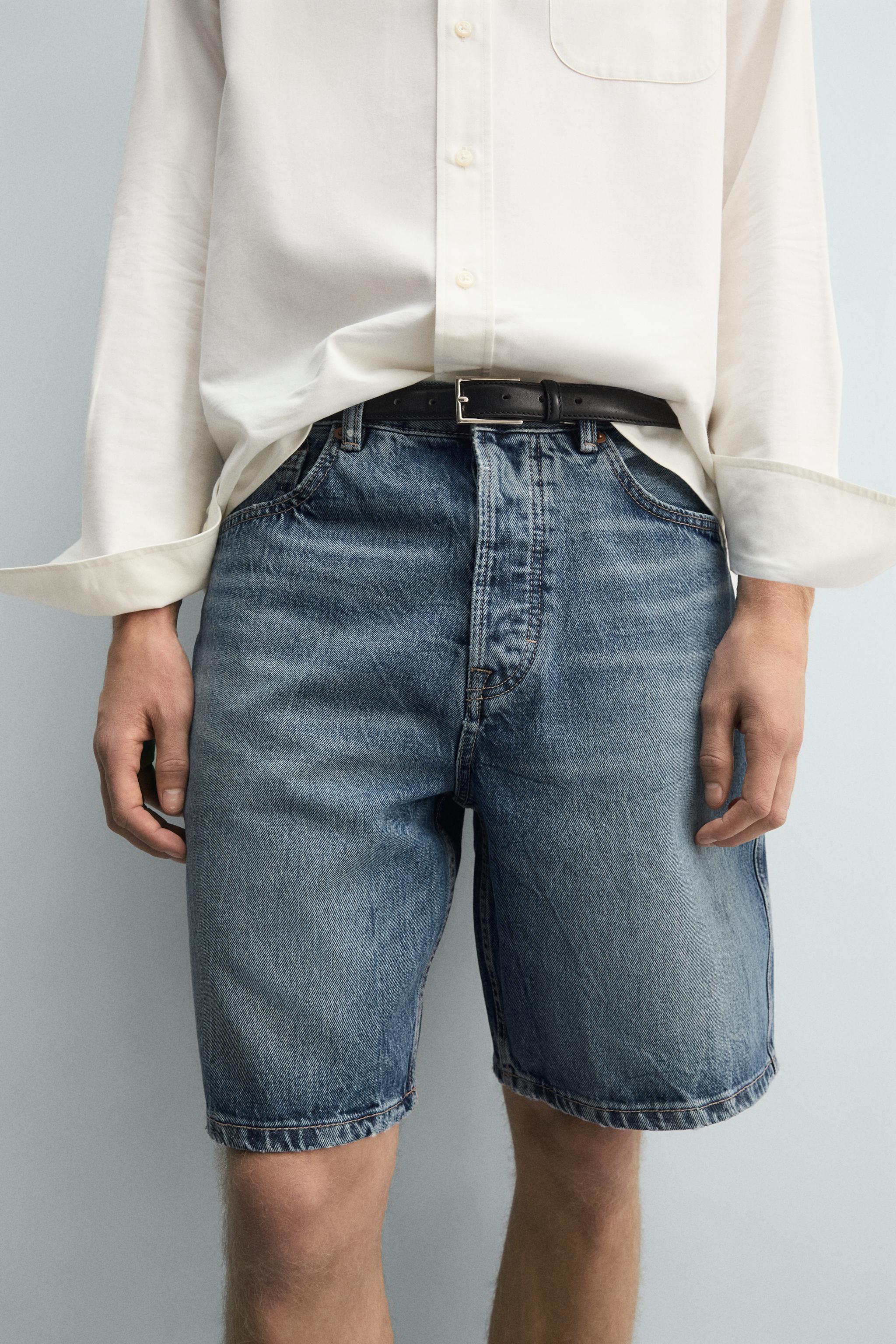 BERMUDA EN DENIM STRAIGHT FIT