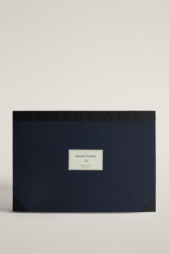 A3 MONTHLY PLANNER - Blue by Zara - Image 0