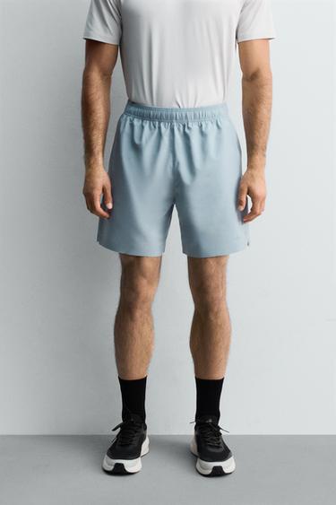 PANTALONES CORTOS ENTRENAMIENTO 9" - Azul claro de Zara