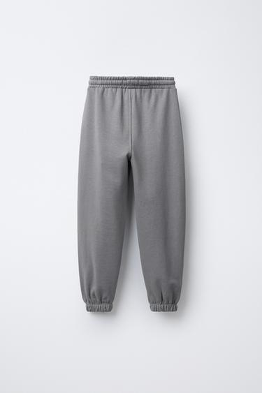 SLOGAN PRINT SWEATSHIRT AND JOGGERS SET - Light grey by Zara - Image 6