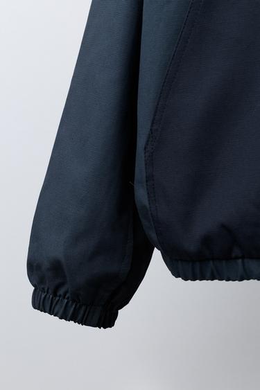 COLOUR BLOCK TWILL JACKET - Blue by Zara - Image 7