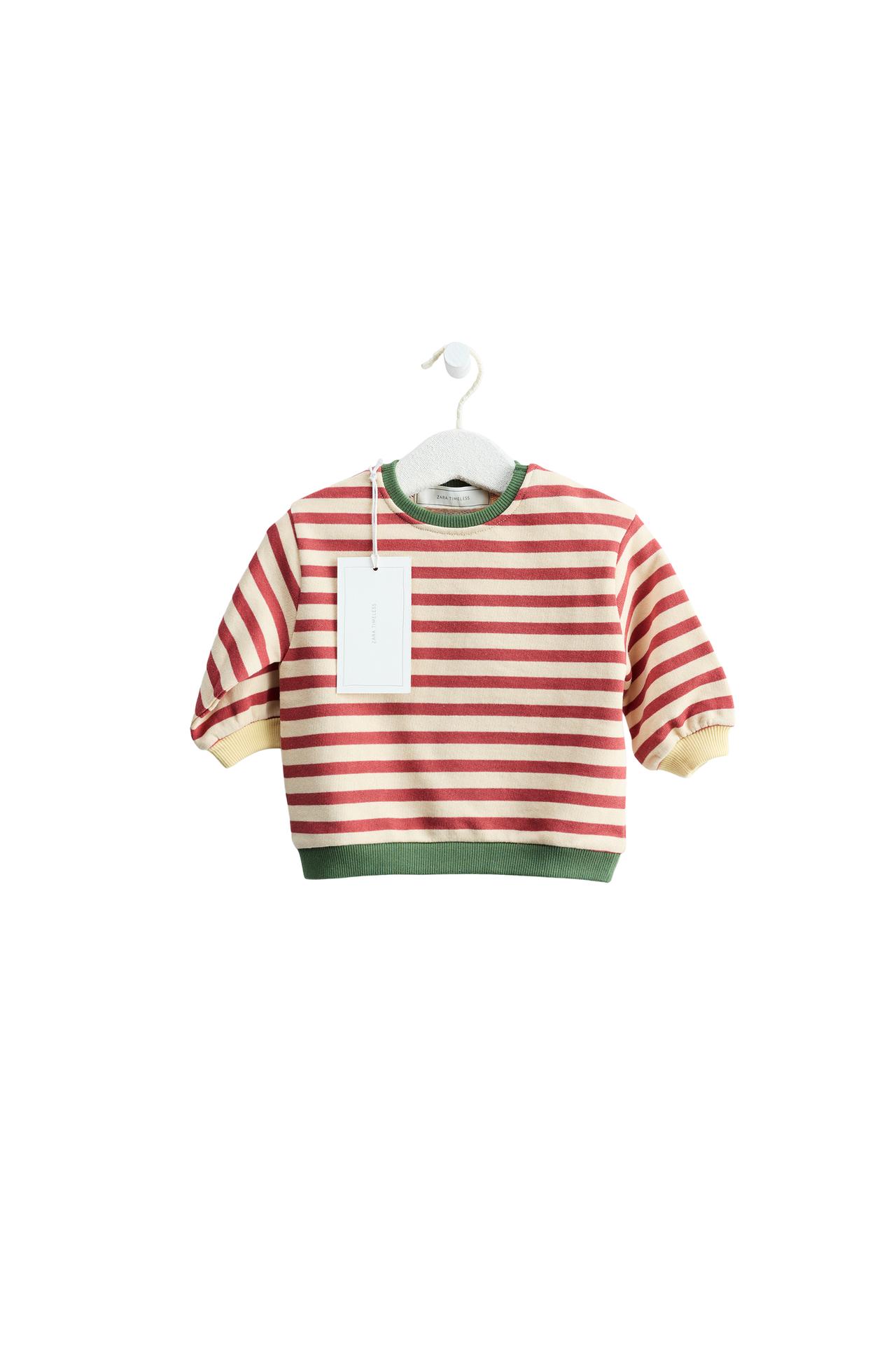 Свитшот в полоску из коллекции ZARA TIMELESS