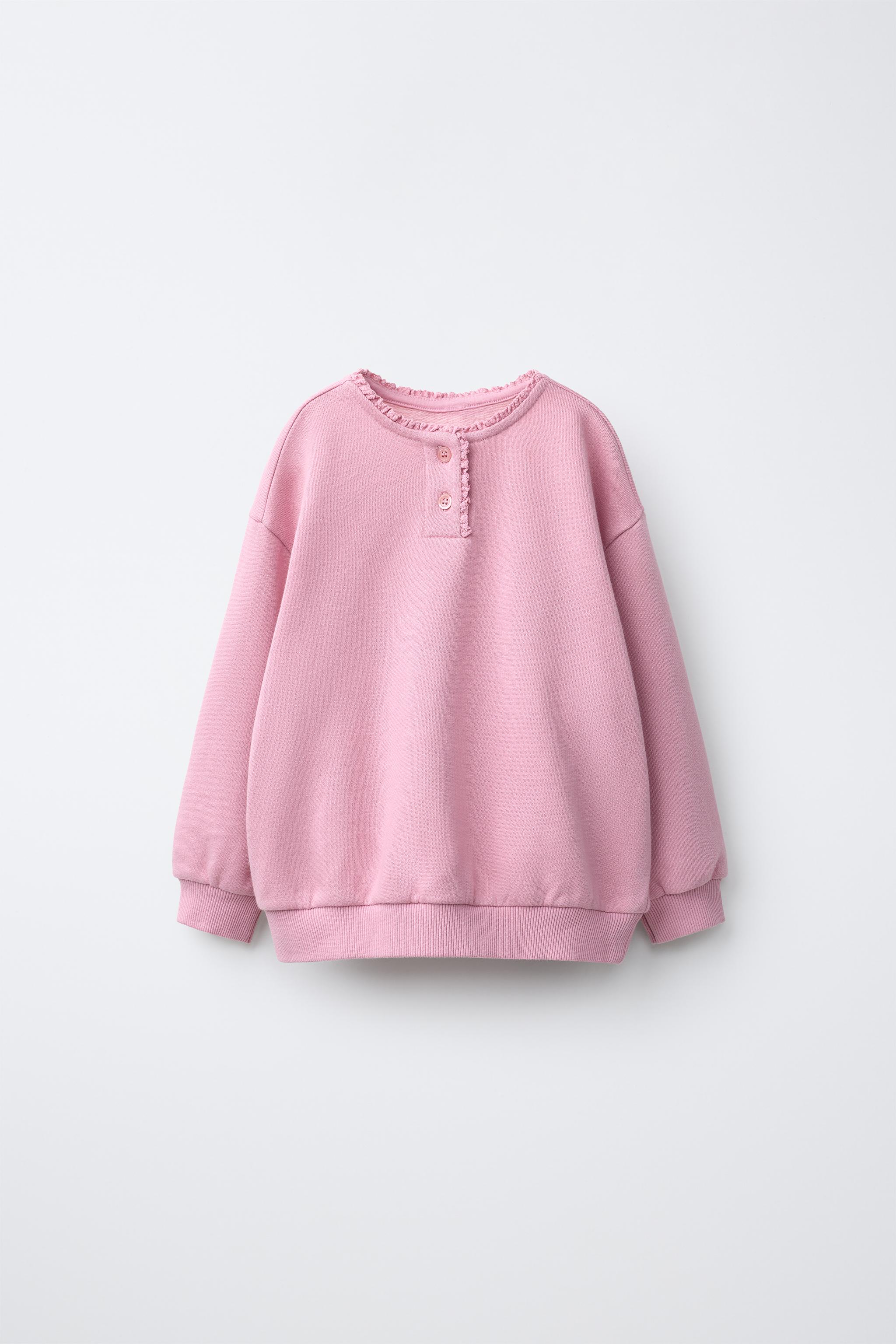 WASHED LACE SWEATSHIRT