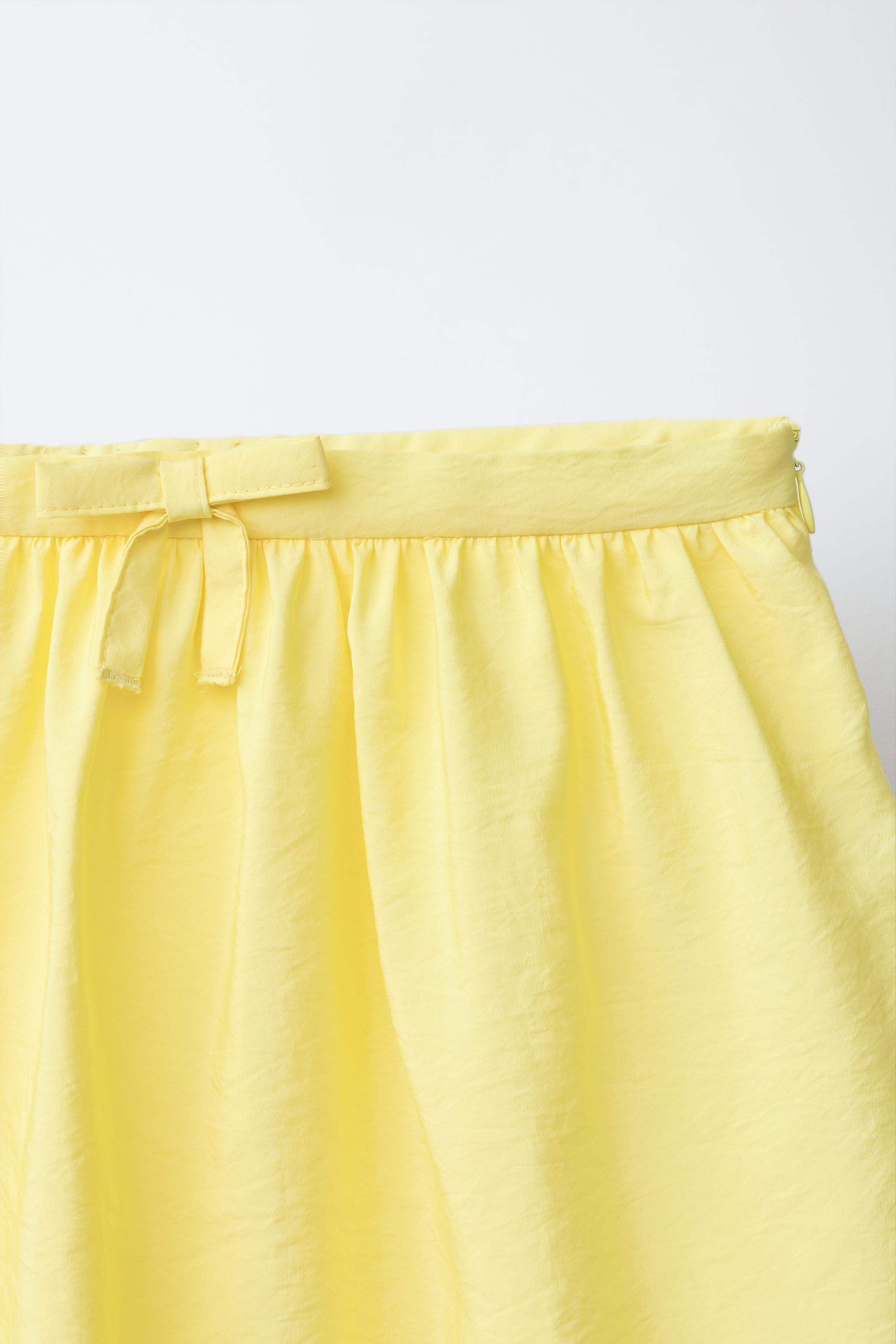 TAFFETA MIDI SKIRT