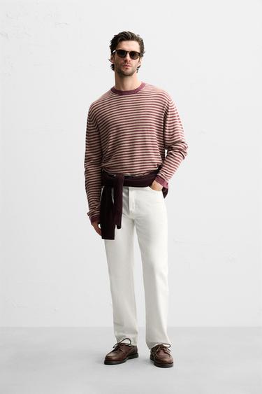 STRIPED JACQUARD SWEATER - striped by Zara - Image 0