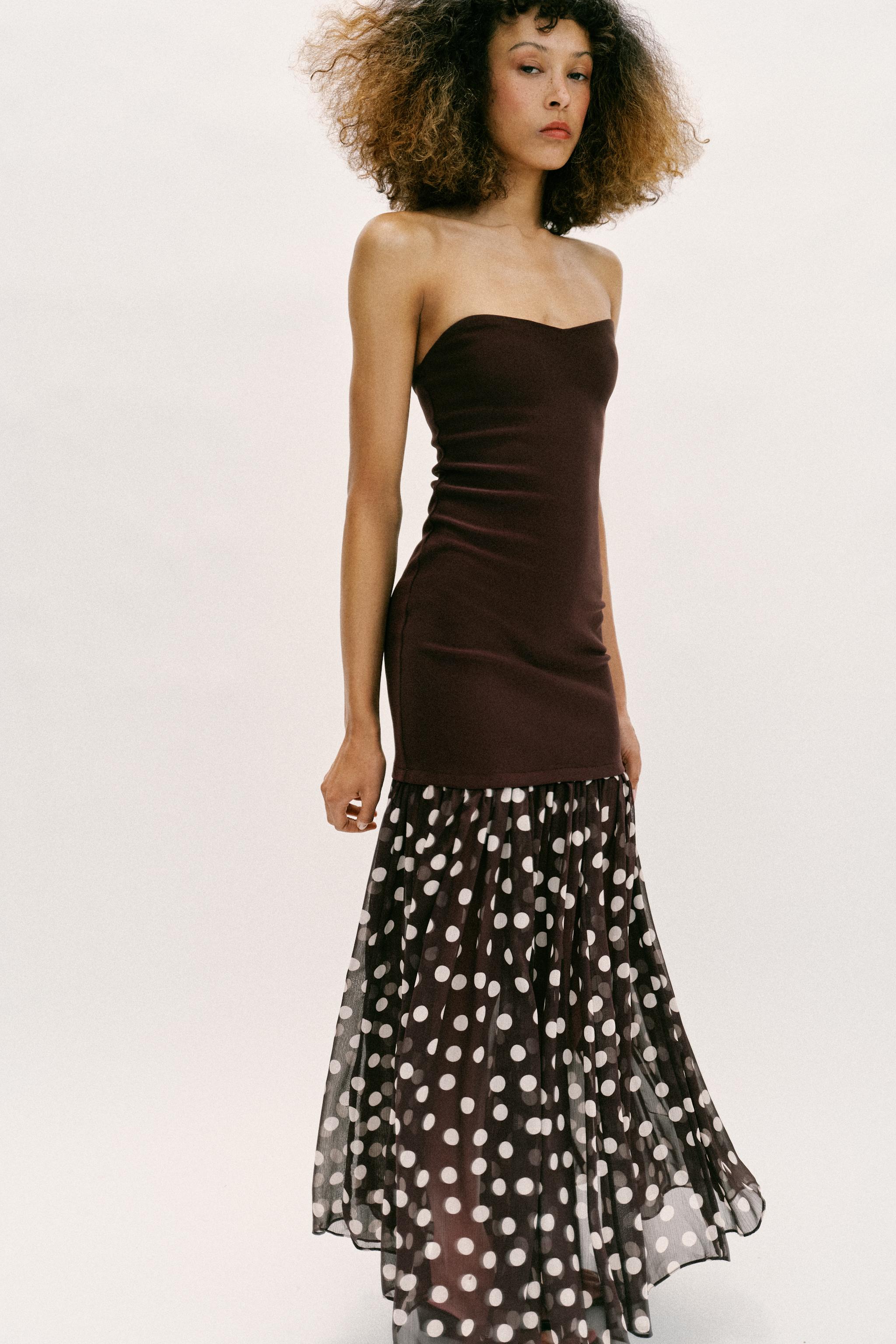 COMBINATION POLKA DOT DRESS