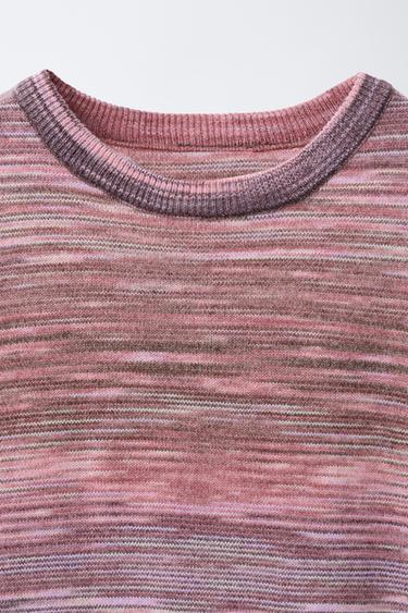 LONG MARLED KNIT DRESS - Pinks by Zara - Image 2