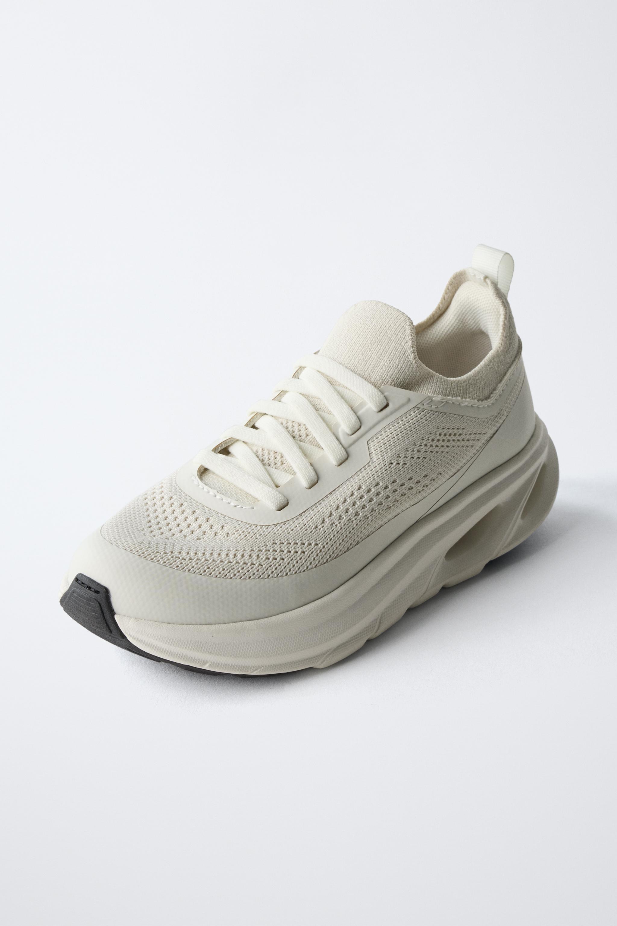 SNEAKERS WITH DETAILED SOLE - White | ZARA United States