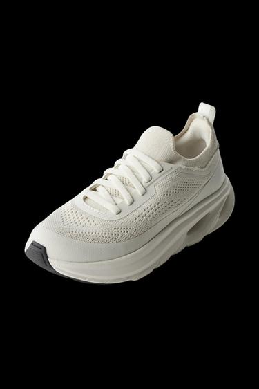 TRAINERS WITH SOLE DETAIL - White by Zara
