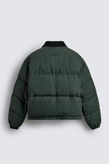 BLOUSAON REMBOURRÉ RELAXED FIT - Vert moyen de Zara - Image 1