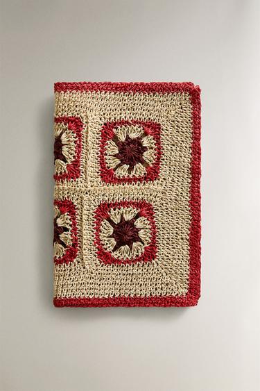 SET DE TABLE CROCHET COULEUR - Écru / Rouge de Zara - Image 1