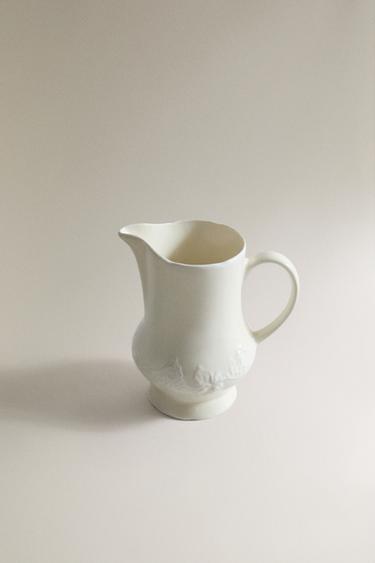GRAPE PORCELAIN MILK JUG - Cream by Zara - Image 1