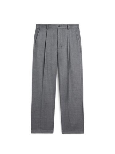 Zara Relaxed fit darted cool wool blend trousers - Gray