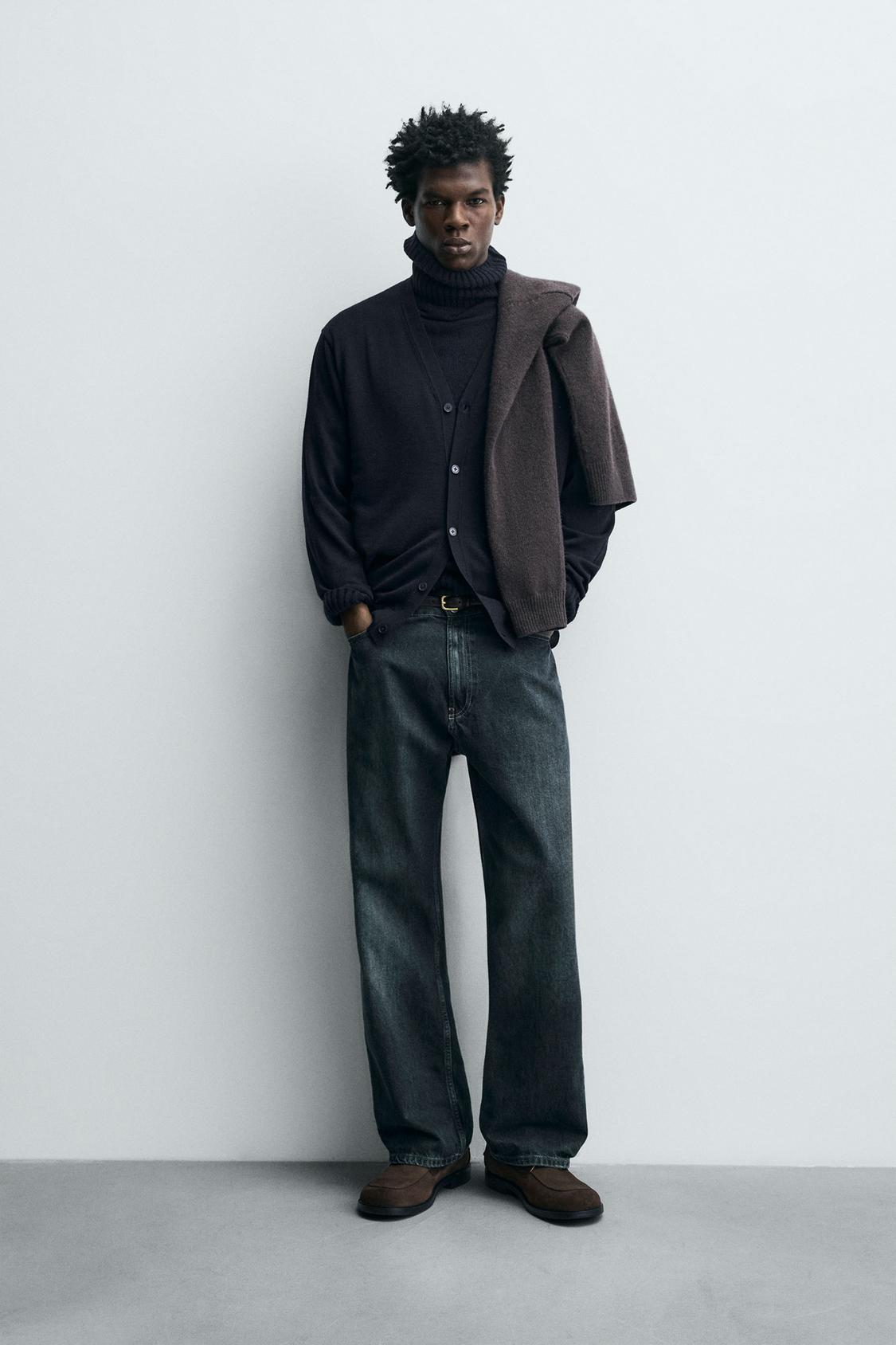 КАРДИГАН ИЗ 100% ШЕРСТИ ZARA