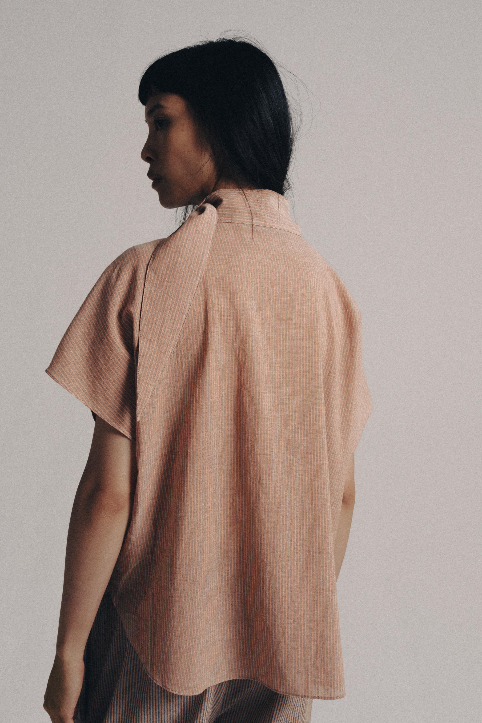 Zara ZW COLLECTION SÜSLÜ DÜĞMELİ GÖMLEK görsel 3
