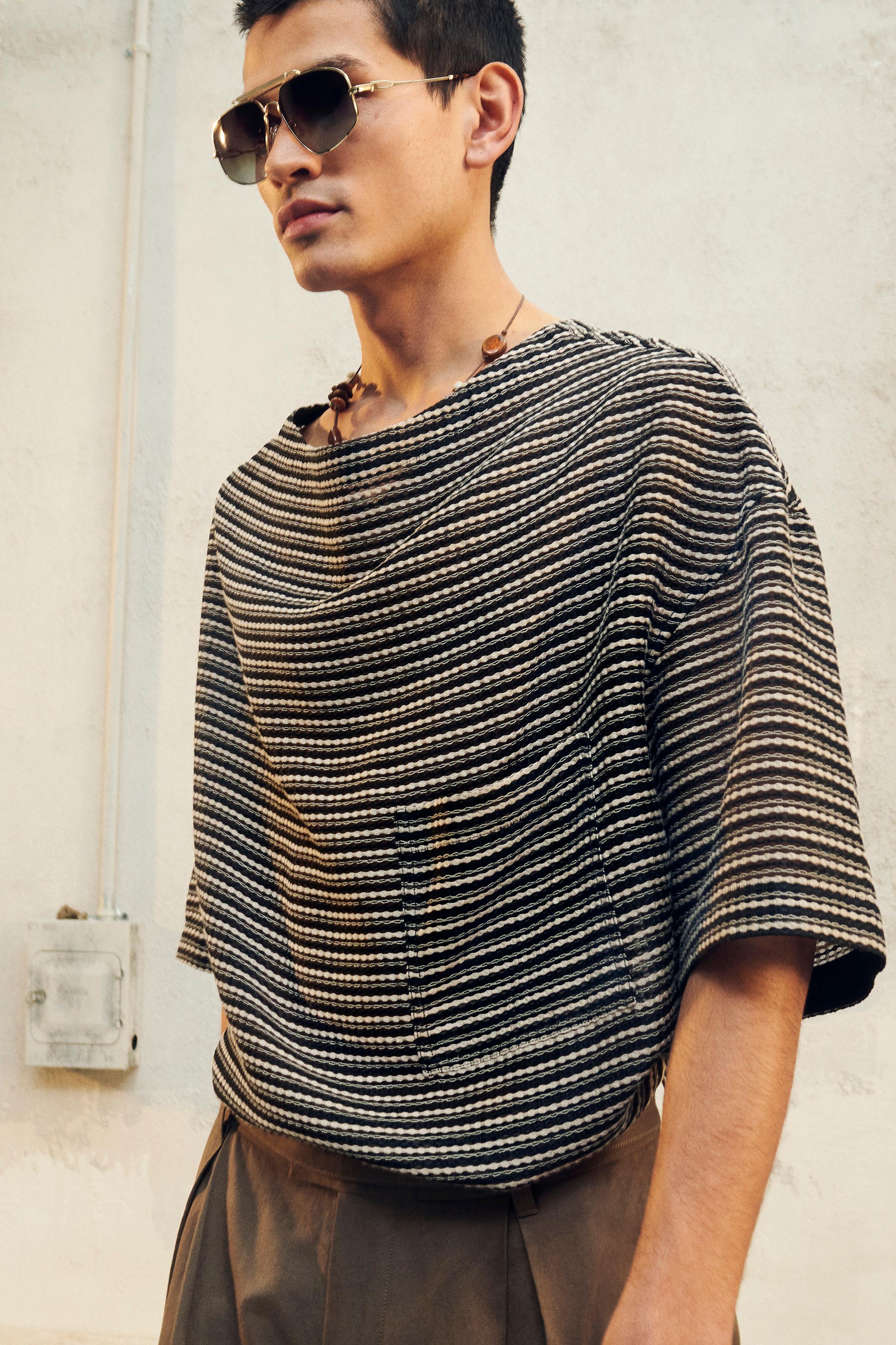 【ZARA】LIMITED EDITION ジャカードシャツ | 3085/501/104 LIMITED EDITION JACQUARD SHIRT - striped | ZARA United States