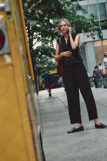 КОМБИНЕЗОН С ШИРОКИМИ ШТАНИНАМИ — ЧЕРНЫЙ от Zara — изображение 0