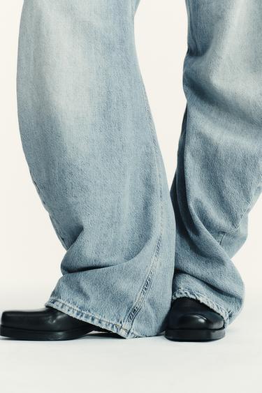 JEAN TRF SHIFTED SEAM TAILLE BASSE - Bleu clair de Zara - Image 4