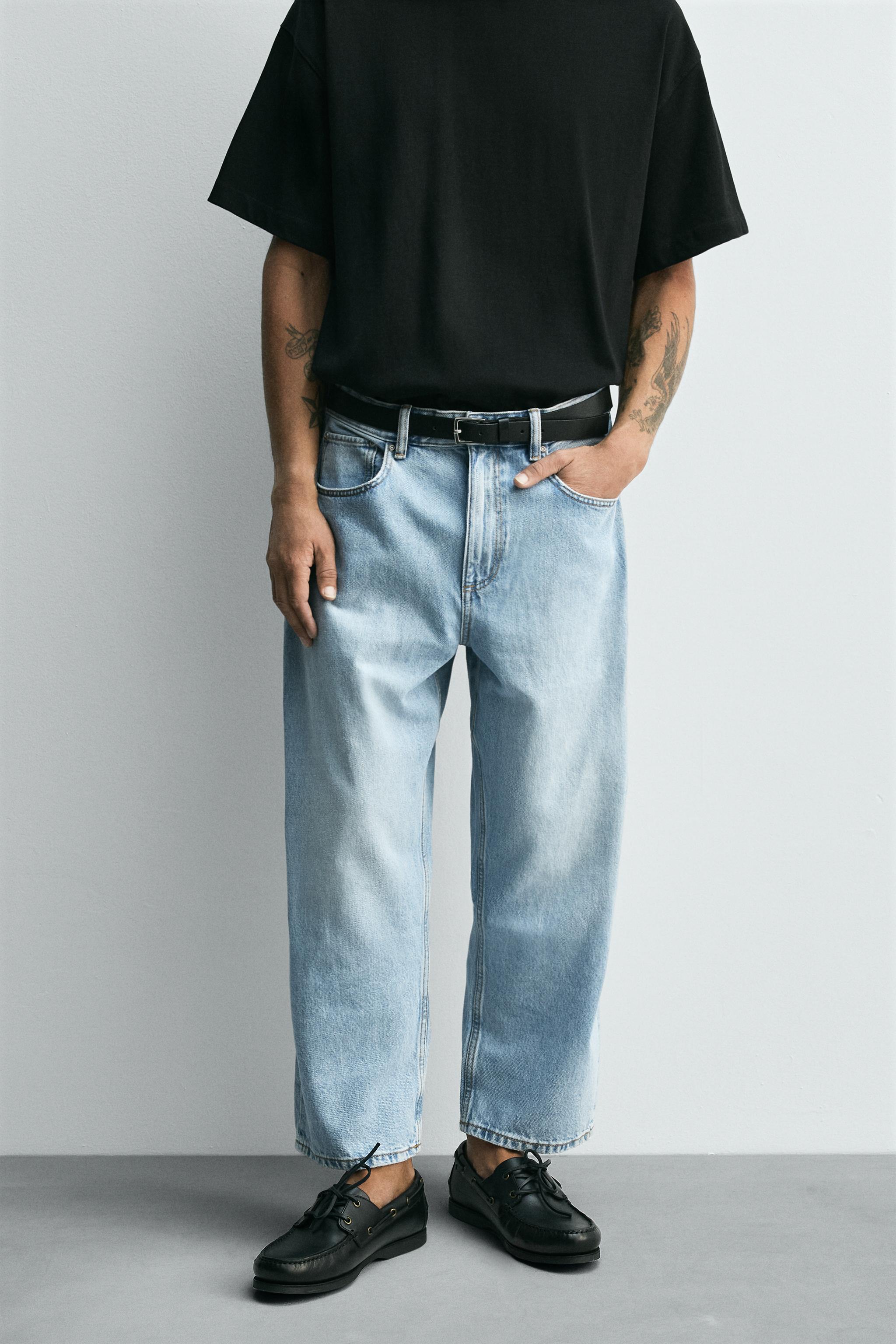 ZARA 新品 完売 ルーズフィット ワイドレッグ デニムパンツ 34 ZARA Z1975 LOOSE−FIT−WIDE−LEG デニムパンツ 34 - メルカリ