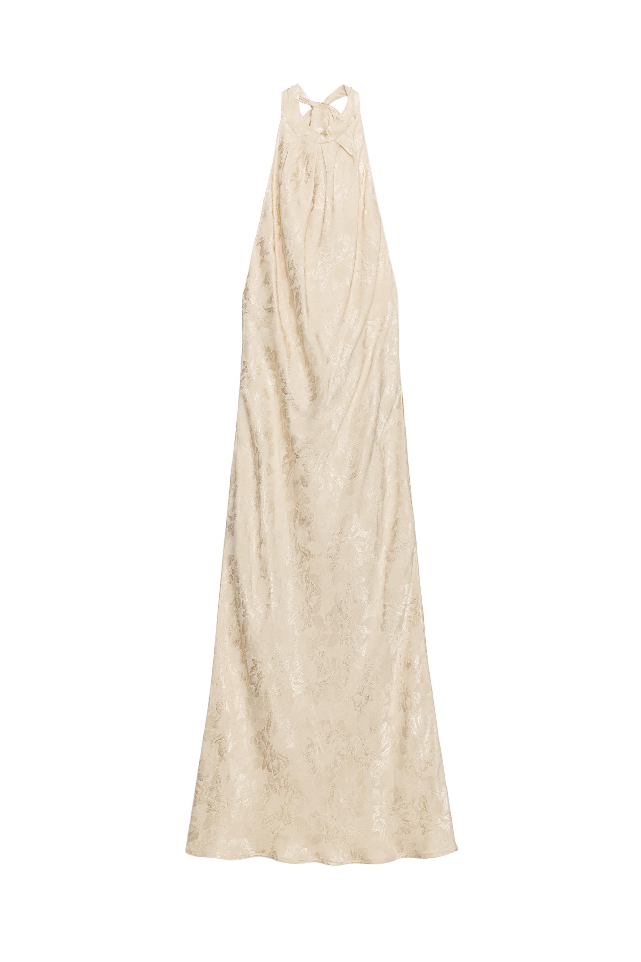 VESTIDO MIDI JACQUARD FLORAL