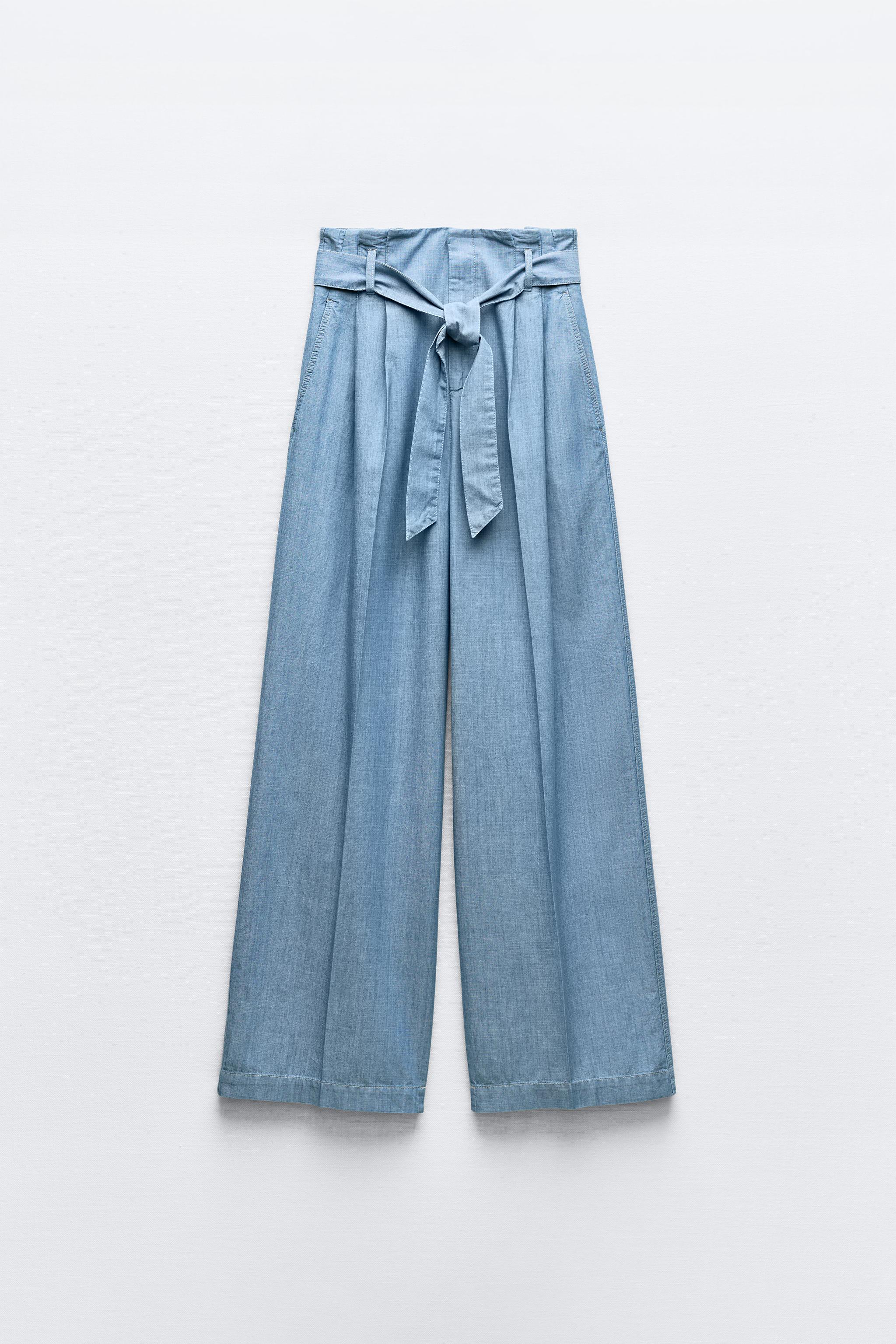 zara ベルト トップ 付き パンツ